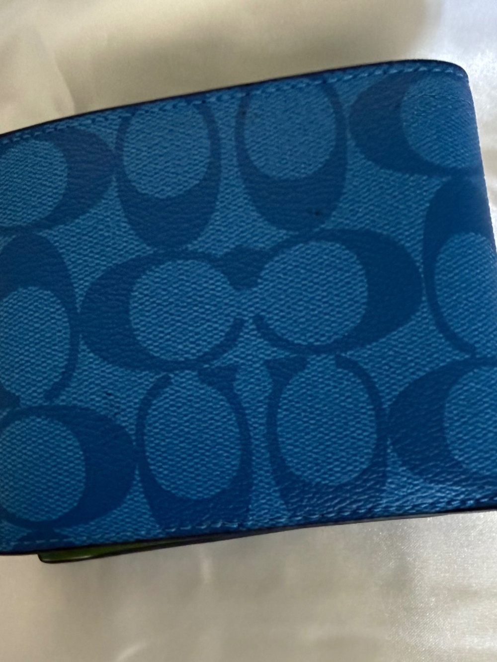 Coach 3-In-1 Bi-fold Wallet Signature C Coated Canvas Mens Multicolor NWOT - Picture 2 of 7